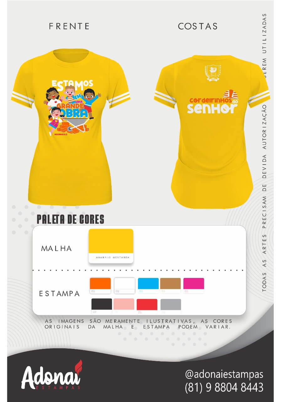 Camisa da linha Infantil