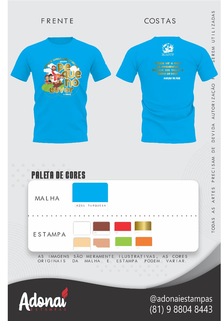 Camisa da linha Infantil