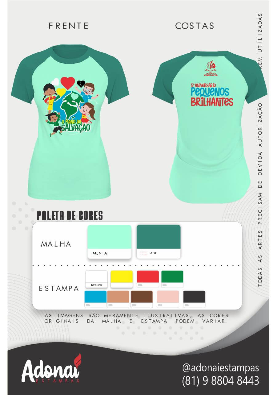 Camisa da linha Infantil